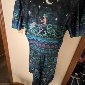 Blackmilk midi ocean magic rio dress